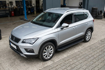 Seat Ateca 2016– Sānu sliekšņi Tayga Black (2 gab., alumīnijs) foto 1