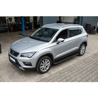 Sānu sliekšņi Tayga Black (2 gab., alumīnijs) foto 1