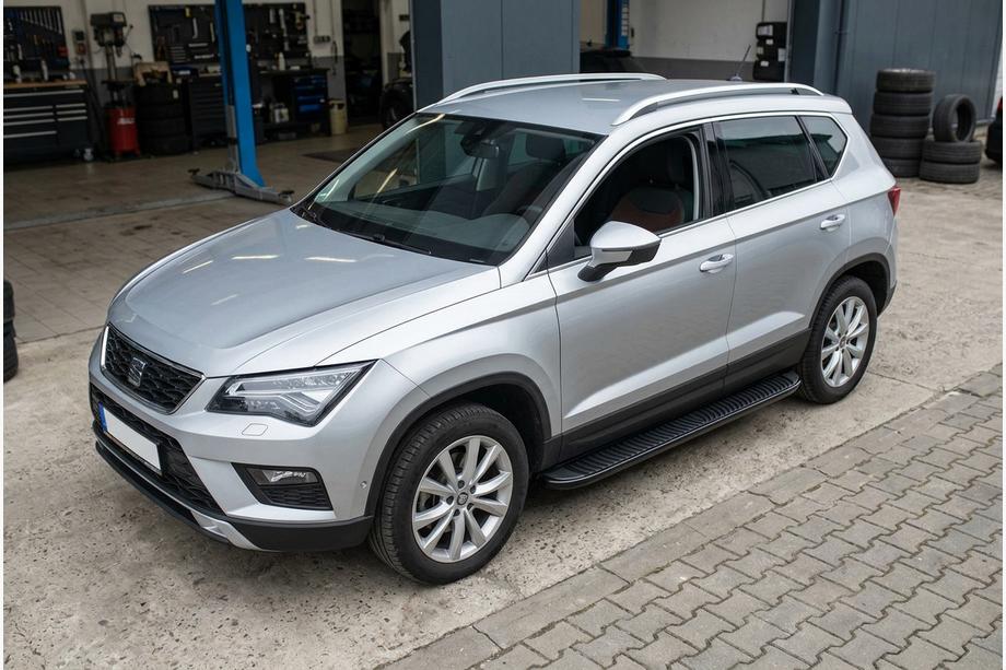 Seat Ateca 2016– Sānu sliekšņi Tayga Black (2 gab., alumīnijs) Image