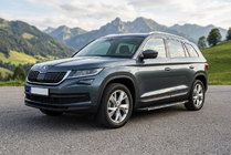 Skoda Kodiaq 2016–2023 Sānu pakāpieni Bosphore Grey (2 gab., alumīnijs) foto 1