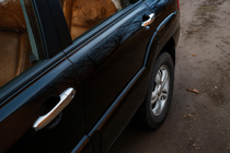 Kia Sportage 2004–2010 Durvju rokturu uzlikas (4 gab.) Nerūsējošais tērauds foto 1