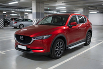 Mazda CX-5 2017–2025 Sānu sliekšņi Maya V2 (2 gab., alumīnijs) foto 1