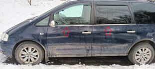 Seat Alhambra 1996–2010 Logu apmales (4 gab., nerūsējošais tērauds) Carmos - turku teras foto 1