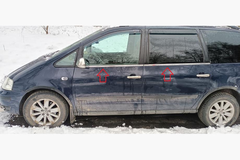 Seat Alhambra 1996–2010 Logu apmales (4 gab., nerūsējošais tērauds) Carmos - turku teras Image