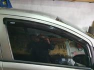 Opel Corsa D 2007–2014 Logu vēja deflektori (4 gab., Niken) foto 1