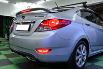 Hyundai Accent 2011–2017 Spoileris Niken V2 (krāsošanai) foto 3