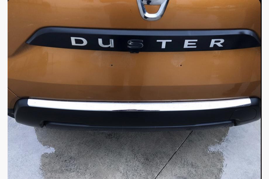 Renault Duster 2018–2024 Aizmugurējā bufera aizsarguzlika Carmos V1 (nerūsējošais tērauds) Image