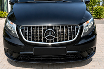 Mercedes Vito/V klase W447 2014– Priekšējā radiatora reste GT Panamericana Chrome (2014-2023 Vito W447) foto 8