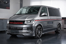 Volkswagen T6 2015–2024 Priekšējā bampera lūpas spoilera uzlika ABT Original 2015-2018 (krāsošanai) foto 3
