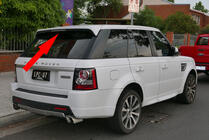 Range Rover Sport 2005–2013 Spoileris krāsošanai foto 1