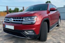 Volkswagen Atlas (Terramont) 2016– Sānu sliekšņi OEM (2 gab., alumīnija) foto 1