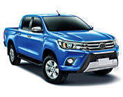 Toyota Hilux 2015– Priekšējā bufera lūpas spoileris V1 (ABS) foto 3