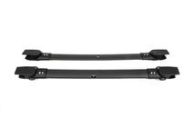 Toyota Sienna 2010–2020 Jumta bagāžnieka šķērstieņi melni uz OEM reliņiem (alumīnijs) foto 5