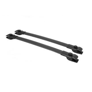 Jumta bagāžnieka šķērstieņi melni uz OEM reliņiem (alumīnijs) Toyota Sienna 2010–2020 foto 2