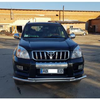 Priekšējā aizsargstanga ST014 (nerūsējošais tērauds) Toyota Land Cruiser Prado 120 2002–2009 foto 2