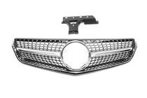 Mercedes E-klase kupeja C207 2010–2017 Priekšējā radiatora reste (2009-2013, Diamond Silver) foto 2