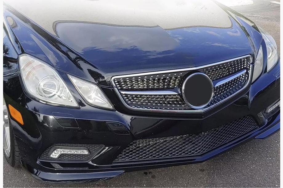 Mercedes E-klase kupeja C207 2010–2017 Priekšējā radiatora reste (2009-2013, Diamond Silver) Image
