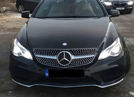 Mercedes E-klase kupeja C207 2010–2017 Priekšējā radiatora reste (2014-2016, Diamond Silver) foto 3