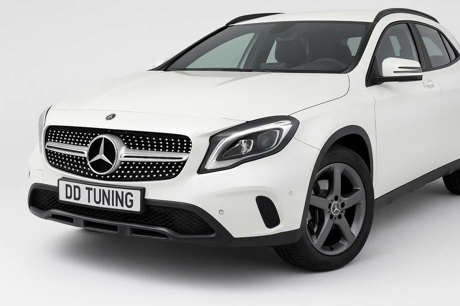 Mercedes GLA X156 2014–2019 Priekšējā radiatora reste Diamond Silver (2017-2019) Image