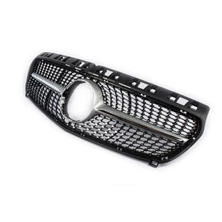 Priekšējais radiatora režģis Diamond Silver (2012-2015) Mercedes A-сlass W176 2012–2018 foto 3