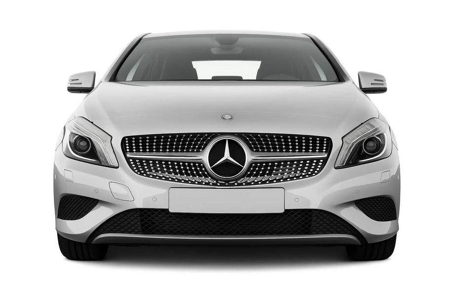 Mercedes A-class W176 2012–2018 Priekšējais radiatora režģis Diamond Silver (2012-2015) Image