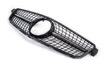 Mercedes C klase W204 2007–2015 Priekšējais radiatora režģis Diamond Black foto 3