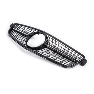 Priekšējais radiatora režģis Diamond Black Mercedes C klase W204 2007–2015 foto 3