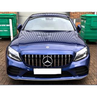 Priekšējais režģis Panamericana GT (Avantgarde/AMG-Line/C43 AMG) Mercedes C-сlass W205 2014–2021 foto 2