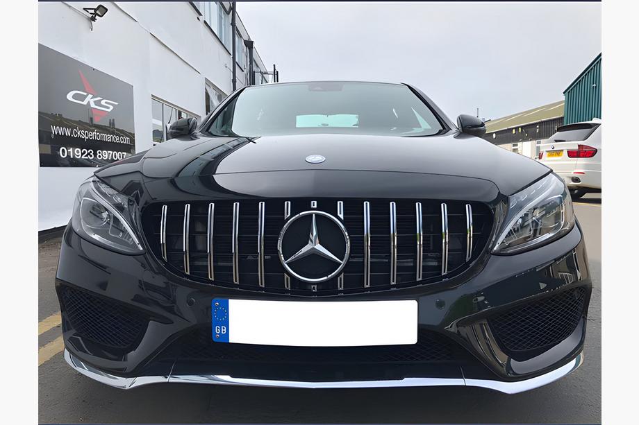 Mercedes C-class W205 2014–2021 Priekšējais režģis Panamericana GT (Avantgarde/AMG-Line/C43 AMG) Foto 7