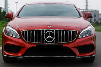 Mercedes CLS C218 2011–2018 Priekšējais radiatora režģis ar rāmi 2014-2018 (GT Panamericana) foto 2