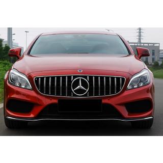 Priekšējais radiatora režģis ar rāmi 2014-2018 (GT Panamericana) Mercedes CLS C218 2011–2018 foto 2