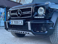 Mercedes G class W463 1990–2018 Priekšējais bamperis AMG G63/G65 (komplektā) G65 (melns siets) foto 1