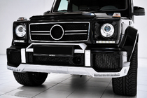 Mercedes G class W463 1990–2018 Priekšējā bampera lūpa BRBS ar LED foto 1