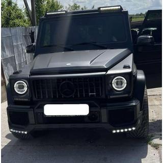 Priekšējā bampera lūpa BRBS ar LED Mercedes G сlass W463 1990–2018 foto 2