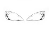 Mitsubishi Lancer 9 2004–2008 Hromētas lukturu uzlikas (2 gab., plastmasa) foto 2