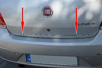 Fiat Linea 2006–2018 Bagāžnieka malas uzlika (nerūsējošā tērauda) foto 1