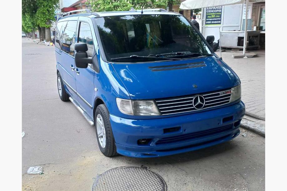 Mercedes Vito W638 1996–2003 Priekšējā bufera apakšējā lūpa Brabos Style (krāsošanai) Image