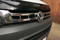Volkswagen T5 2010–2015 Radiatora režģa uzlikas (Carmos, 2 gab., nerūsējošais tērauds) foto 5