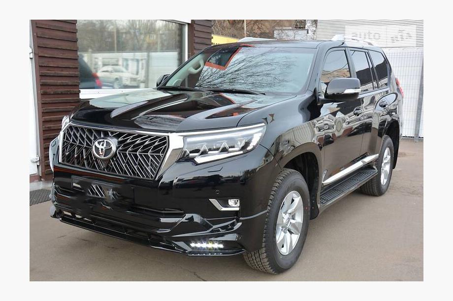 Toyota Land Cruiser Prado 150 2009–2023 Priekšējā un aizmugurējā bampera uzlikas TRD (2017-) Balta krāsa Foto 4