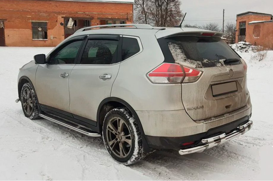 Nissan X-trail T32/Rogue 2014–2021 Aizmugures aizsargstienis NSXT.13.6.B1-08 (nerūsējošais tērauds) Foto 4