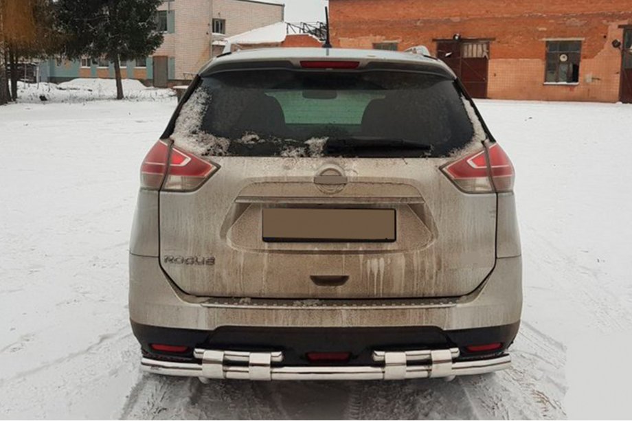 Nissan X-trail T32/Rogue 2014–2021 Aizmugures aizsargstienis NSXT.13.6.B1-08 (nerūsējošais tērauds) Foto 1