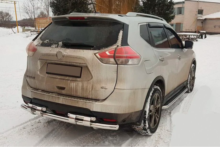 Nissan X-trail T32/Rogue 2014–2021 Aizmugures aizsargstienis NSXT.13.6.B1-08 (nerūsējošais tērauds) Foto 2