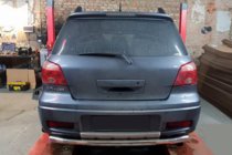 Mitsubishi Outlander 2001–2006 Aizmugures aizsargloks AK002/2 (nerūsējošais tērauds) foto 1