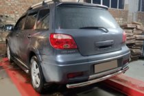 Mitsubishi Outlander 2001–2006 Aizmugures aizsargloks AK002/2 (nerūsējošais tērauds) foto 3