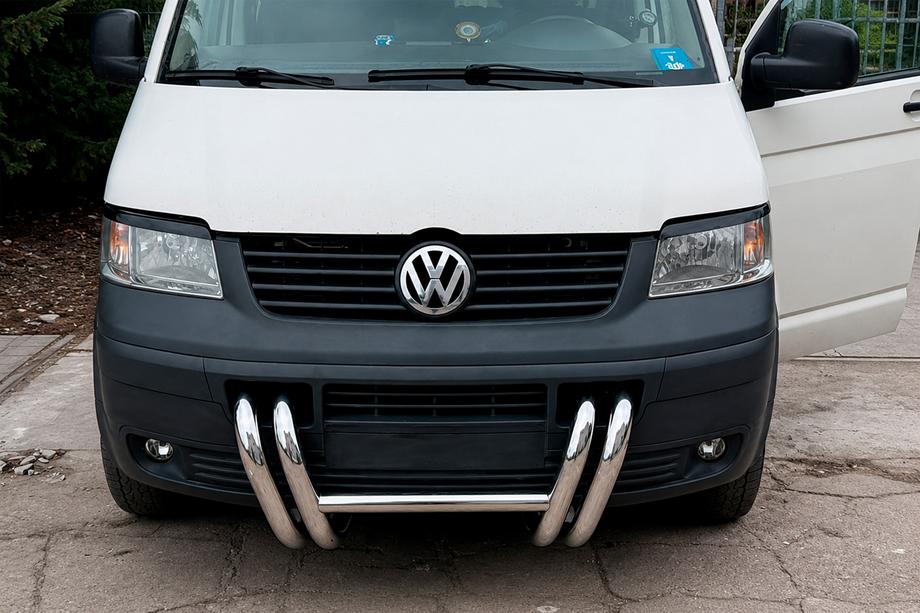 Volkswagen T5 Transporter 2003–2010 Kengurjatņiks ST006-03 "Nostrils" (nerūsējošais tērauds) Foto 2
