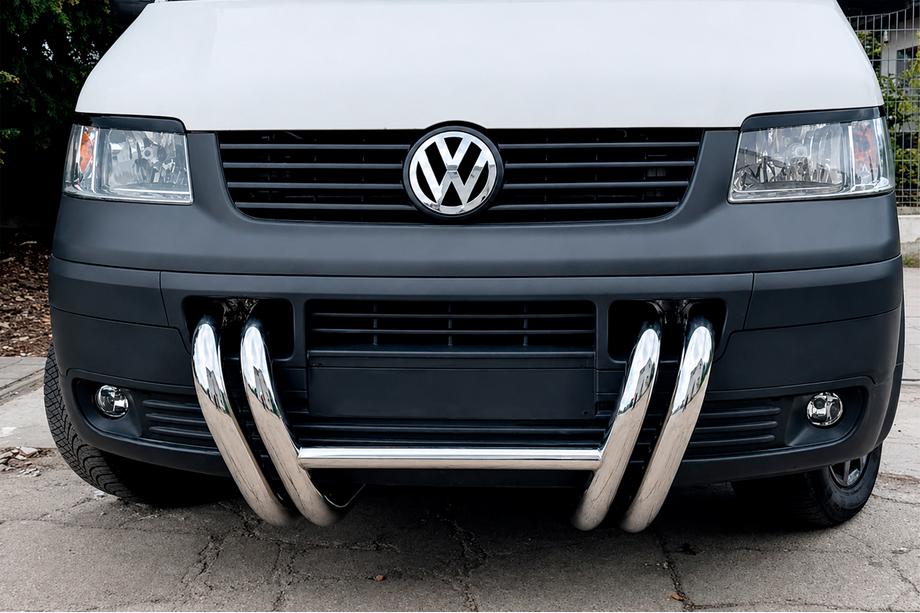 Volkswagen T5 Transporter 2003–2010 Kengurjatņiks ST006-03 "Nostrils" (nerūsējošais tērauds) Foto 3