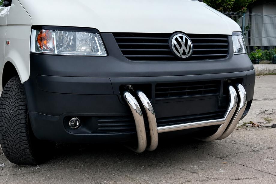 Volkswagen T5 Transporter 2003–2010 Kengurjatņiks ST006-03 "Nostrils" (nerūsējošais tērauds) Foto 5
