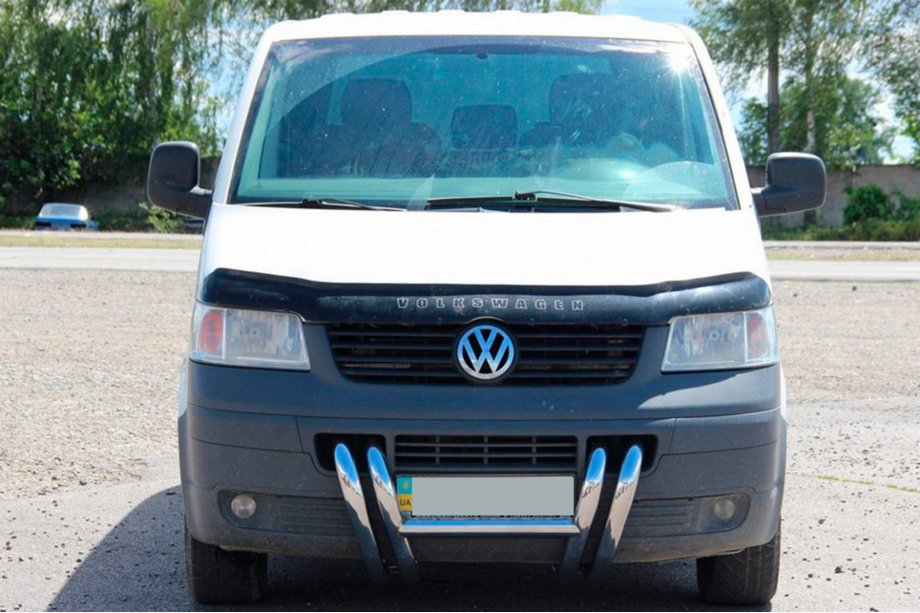 Volkswagen T5 Transporter 2003–2010 Kengurjatņiks ST006-03 "Nostrils" (nerūsējošais tērauds) Foto 8
