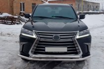 Lexus LX570/450d 2008–2022 Priekšējais aizsargstienis ST014 (2015+, nerūsējošais tērauds) foto 6
