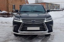 Lexus LX570/450d 2008–2022 Priekšējais aizsargstienis ST014 (2015+, nerūsējošais tērauds) foto 5